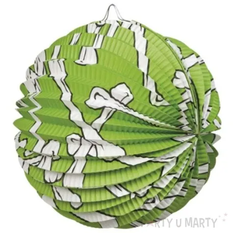 lampion papierowy dia de los muertos zielony