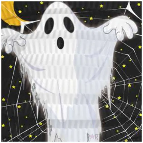 lampion papierowy duch folat 22 cm