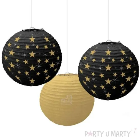 lampion papierowy hollywood amscan 24 cm 3 szt