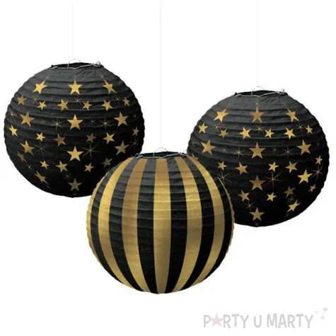 lampion papierowy hollywood amscan 24 cm 3 szt
