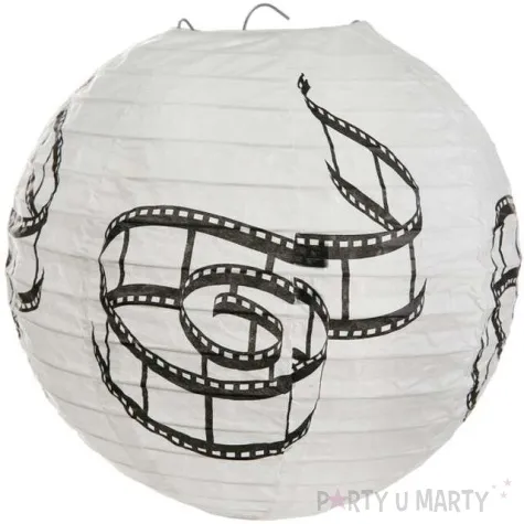 lampion papierowy hollywood bialy santex 20 cm 2 szt