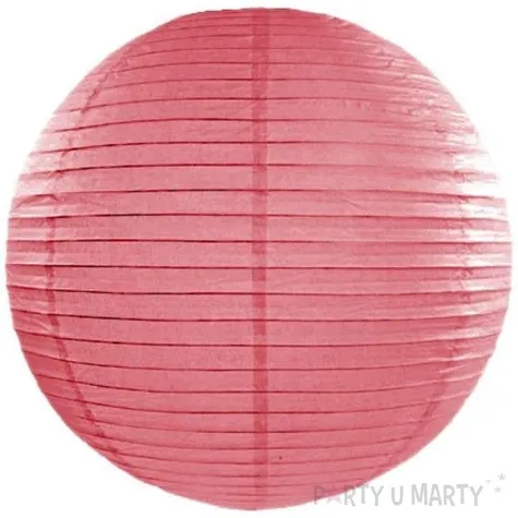 lampion papierowy koralowy 25 cm