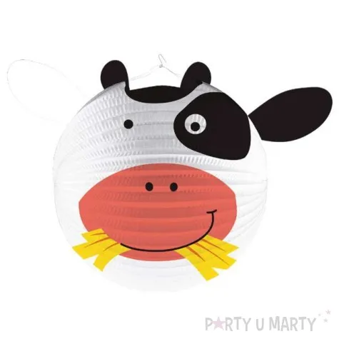 lampion papierowy krowa amscan 25 cm