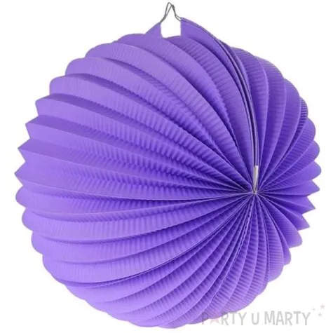 lampion papierowy kula deco 25 cm fioletowy