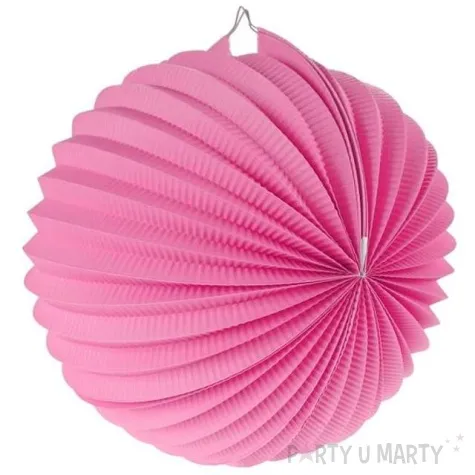 lampion papierowy kula deco 25 cm rozowy