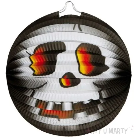 lampion papierowy plonaca czaszka guirca 26 cm
