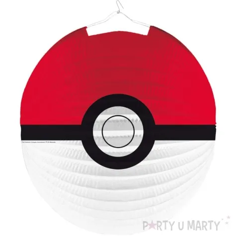 lampion papierowy pokemon poke ball amscan 25 cm