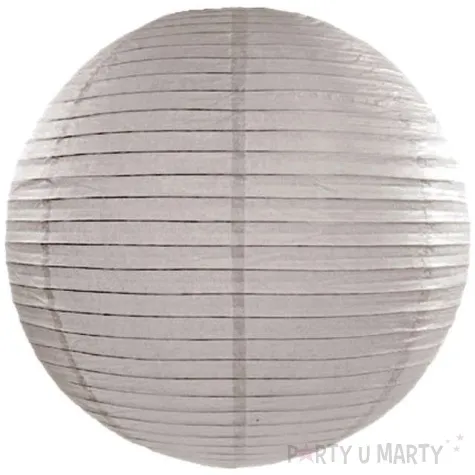 lampion papierowy pudrowy szary 45 cm