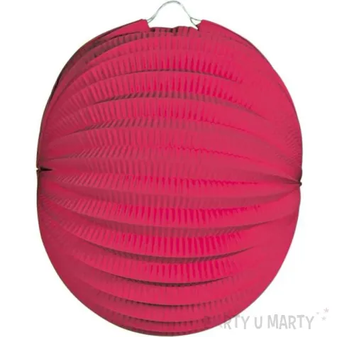 lampion papierowy round czerwony folat 22 cm