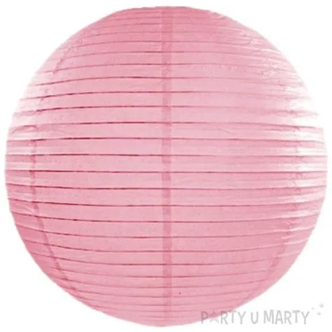 lampion papierowy rozowy 25 cm