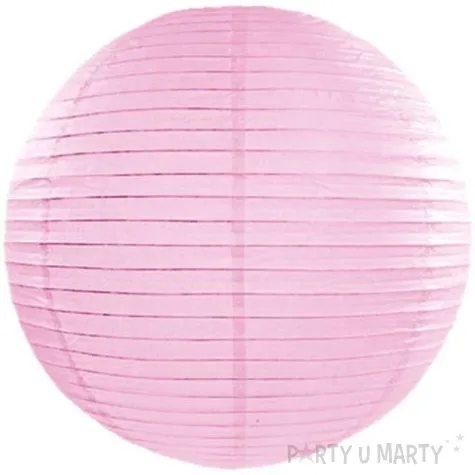 lampion papierowy rozowy jasny 45 cm