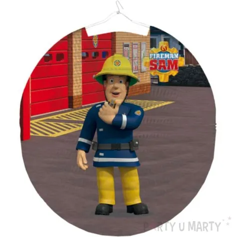 lampion papierowy strazak sam round amscan 25 cm