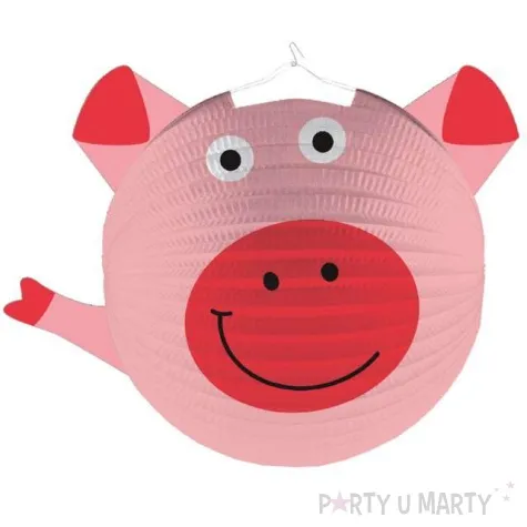 lampion papierowy swinka amscan