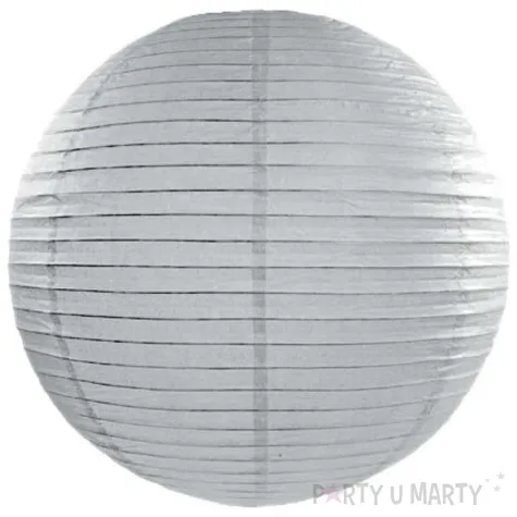 lampion papierowy szary 25 cm