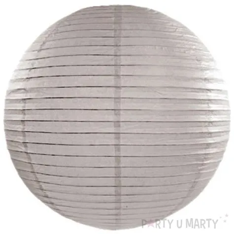 lampion papierowy szary pudrowy 20 cm