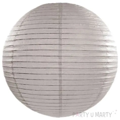 lampion papierowy szary pudrowy 25 cm