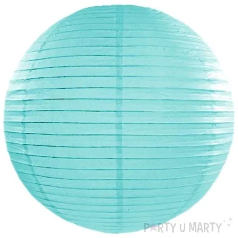 lampion papierowy tiffany blue 35 cm