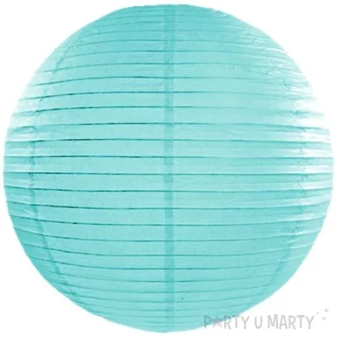 lampion papierowy tiffany blue 45 cm