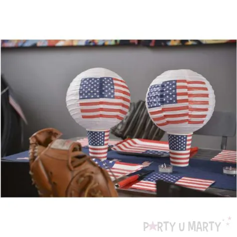 lampion papierowy usa party santex 20 cm