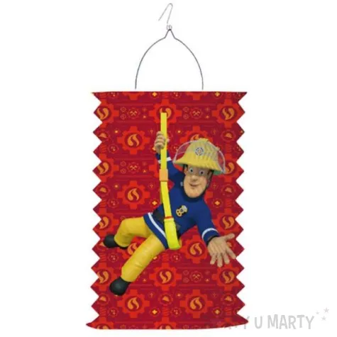 lampion papierowy walec strazak sam 28 cm