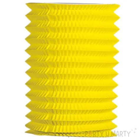 lampion papierowy walec zolty folat 16 cm