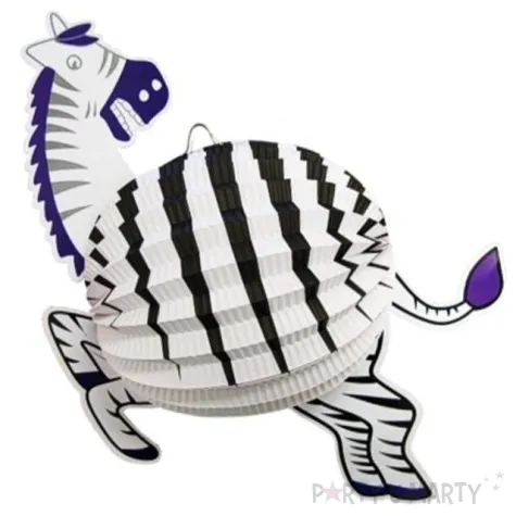 lampion papierowy zebra