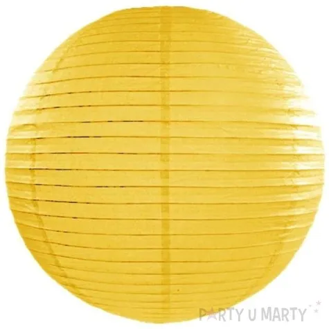 lampion papierowy zolty 25 cm