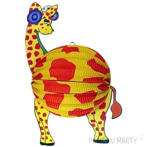 lampion papierowy zyrafa