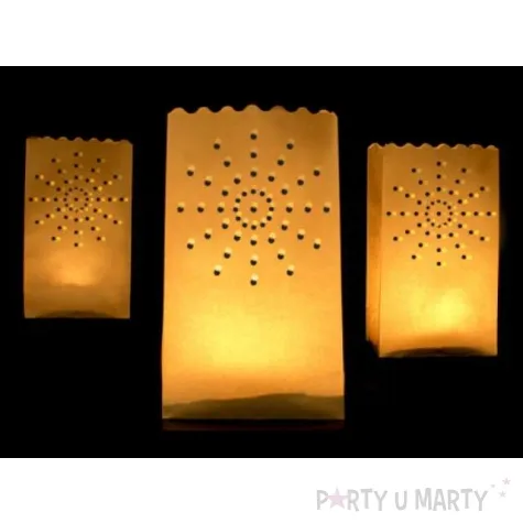 lampion torebki na swiece 15x9x26 cm 10 szt 1op