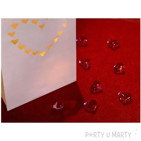 lampion torebki na swiece serce bialy partydeco 10 szt