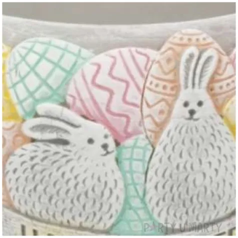 lampion wielkanocna kula happy easter szara bartek candles 120 mm