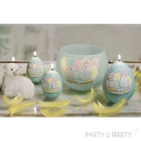 lampion wielkanocna kula happy easter tiffany bartek candles 120 mm