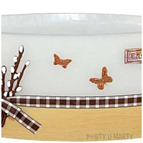 lampion wielkanocna lezka bazie bialo brazowy adpal 110 290 mm