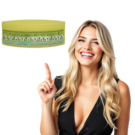 lampion wielkanocna lezka koronka zielony adpal 110 290 mm