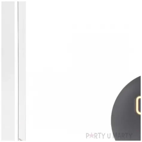 lampka dekoracyjna cyfra 1 neon led bialy partydeco 50 cm