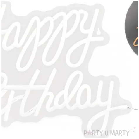 lampka dekoracyjna happy birthday neon led deoracja na urodziny do powieszenia 53 x 39 cm