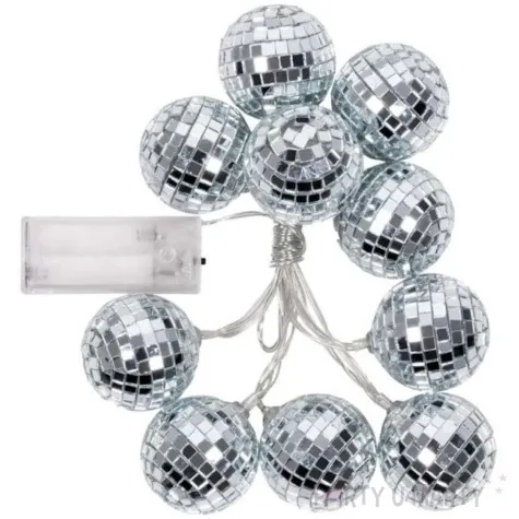 lampki dekoracyjne kule disco led srebrny boland 1 4 m
