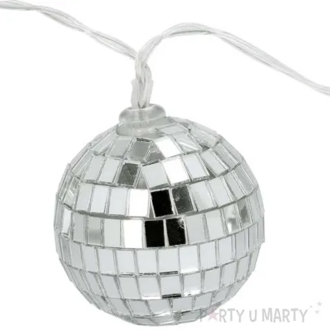 lampki dekoracyjne kule disco led srebrny boland 1 4 m