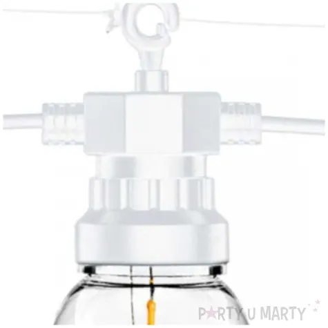 lampki dekoracyjne zarowki led biale partydeco 5m