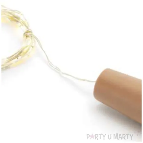 lampki led z korkiem do butelki biale partydeco