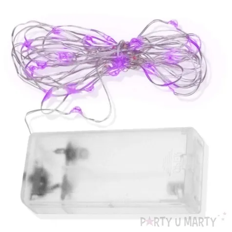 lampki mikro led rozowe dekoracjepolska 5 m