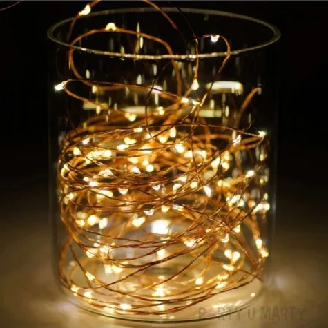 lampki mikro led z bateriami biale dekoracjepolska 3m