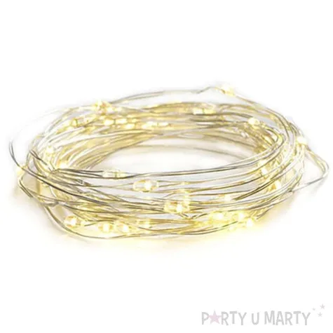 lampki mikro led z bateriami biale dekoracjepolska 3m