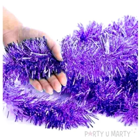 lancuch choinkowy classic big fioletowy arpex 8 cm 2 m