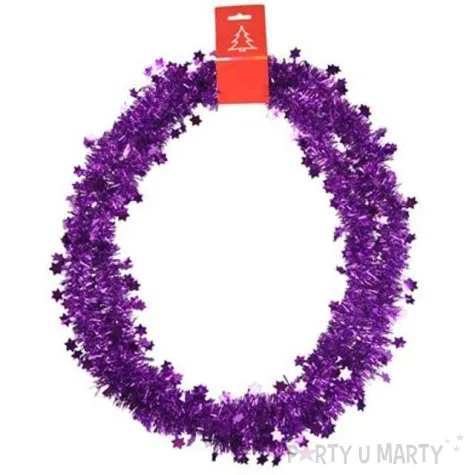 lancuch choinkowy classic gwiazdki 3 fioletowy 3 cm 2 m arpex