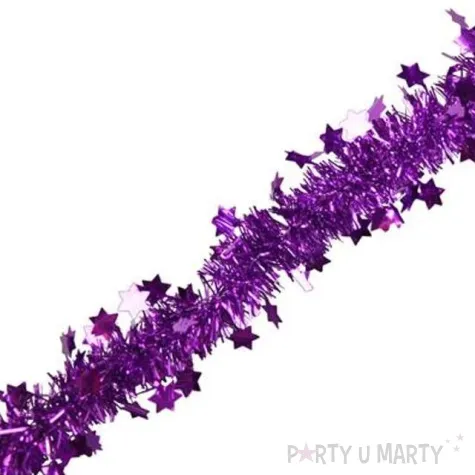 lancuch choinkowy classic gwiazdki 3 fioletowy 3 cm 2 m arpex