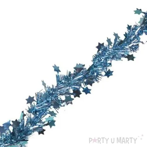 lancuch choinkowy classic gwiazdki 3 turkusowy 3 cm 2 m arpex