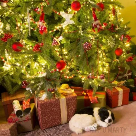 lancuch choinkowy korale czerwone arpex 4 mm 2 7 m