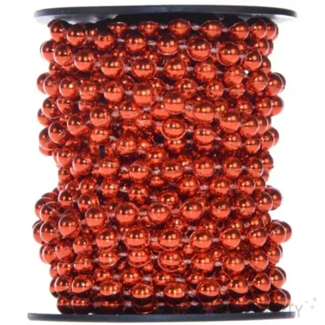 lancuch choinkowy korale long czerwone arpex 6 mm 6 m