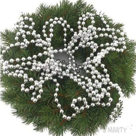 lancuch choinkowy korale srebrne arpex 8 mm 2 7 m